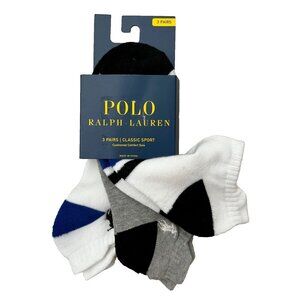 Polo Ralph Lauren 3-Pairs Sport Cushioned Comfort Sole Socks